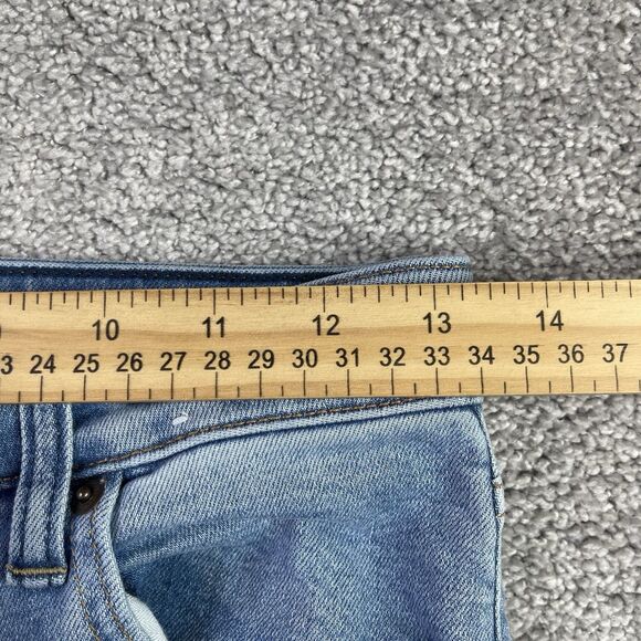 Abercrombie & Fitch Jeans Women’s 27X28 Blue Super Skinny Ankle High Rise Light - Picture 7 of 11